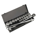 22pc Socket Set & Breaker Bar