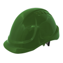 Plus Safety Helmet - Vented (Green) | Pipe Manufacturers Ltd..