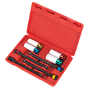Torque Stick & Aluminium Wheel Impact Socket Set 8pc 1/2"Sq Drive | Pipe Manufacturers Ltd..