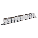 Socket Set 12pc 1/2"Sq Drive 12pt WallDrive¨ Metric | Pipe Manufacturers Ltd..