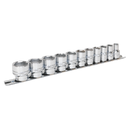Socket Set 11pc 3/8"Sq Drive Lock-Onª 6pt Imperial | Pipe Manufacturers Ltd..