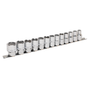 Socket Set 13pc 1/2"Sq Drive Lock-Onª 6pt Metric | Pipe Manufacturers Ltd..