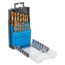 HSS Fully Ground Drill Bit Set 19pc DIN 338 Metric | Pipe Manufacturers Ltd..