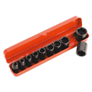 Impact Socket Set 10pc 1/2"Sq Drive Metric | Pipe Manufacturers Ltd..