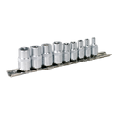 TRX-Star* Socket Set 9pc 1/4" & 3/8"Sq Drive E4-E8 & E10-E14 | Pipe Manufacturers Ltd..