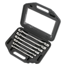 Double Flexi-Head Socket Spanner Set 6pc Fully Polished Metric | Pipe Manufacturers Ltd..