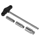 T-Bar & Rubber Insert Spark Plug Socket Set 4pc 3/8"Sq Drive | Pipe Manufacturers Ltd..