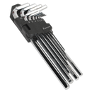 Hex Key Set 10pc Extra Long Fully Polished Metric | Pipe Manufacturers Ltd..