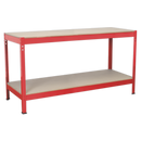 Workbench 1.53m Steel Wooden Top | Pipe Manufacturers Ltd..