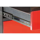 Workstation with 2 Drawers, 2 Cupboards & Open Storage | Pipe Manufacturers Ltd..