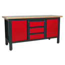 Workstation with 3 Drawers & 2 Cupboards | Pipe Manufacturers Ltd..