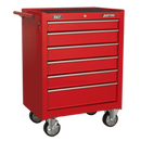 Rollcab 6 Drawer with Ball Bearing Slides - Red | Pipe Manufacturers Ltd..
