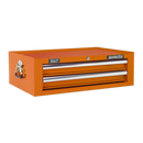 Mid-Box 2 Drawer with Ball Bearing Slides - Orange | Pipe Manufacturers Ltd..