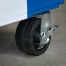 Rollcab 4 Drawer Retro Style - Blue with White Stripes | Pipe Manufacturers Ltd..