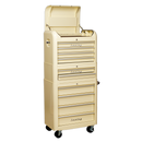 Retro Style Topchest, Mid-Box & Rollcab Combination 10 Drawer Cream | Pipe Manufacturers Ltd..