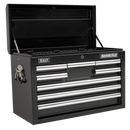 Topchest 8 Drawer with Ball Bearing Slides - Black | Pipe Manufacturers Ltd..