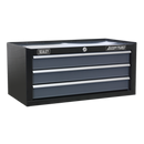 Mid-Box 3 Drawer with Ball Bearing Slides - Black/Grey | Pipe Manufacturers Ltd..