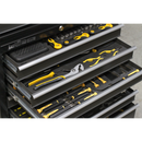 Rollcab 8 Drawer with Ball Bearing Slides - Black/Grey | Pipe Manufacturers Ltd..