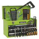 Portable Tool Chest 3 Drawer with Ball Bearing Slides - Hi-Vis & 93pc Tool Kit | Pipe Manufacturers Ltd..
