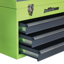 Tool Chest 3 Drawer Portable with Ball Bearing Slides - Hi-Vis Green/Grey | Pipe Manufacturers Ltd..