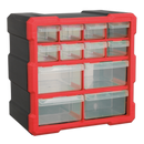 Cabinet Box 12 Drawer - Red/Black | Pipe Manufacturers Ltd..