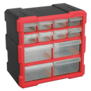 Cabinet Box 12 Drawer - Red/Black | Pipe Manufacturers Ltd..