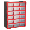 Cabinet Box 18 Drawer - Red/Black | Pipe Manufacturers Ltd..