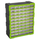 Cabinet Box 60 Drawer - Hi-Vis Green/Black | Pipe Manufacturers Ltd..