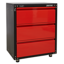 Modular 3 Drawer Cabinet with Worktop 665mm | Pipe Manufacturers Ltd..