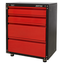Modular 4 Drawer Cabinet with Worktop 665mm | Pipe Manufacturers Ltd..