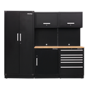 Modular Storage System Combo - Oak Worktop | Pipe Manufacturers Ltd..