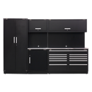 Modular Storage System Combo - Stainless Steel Worktop | Pipe Manufacturers Ltd..