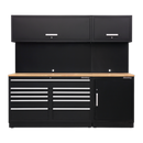 Modular Storage System Combo - Oak Worktop | Pipe Manufacturers Ltd..