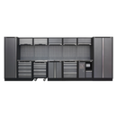 Modular Storage System Combo - Stainless Steel Worktop | Pipe Manufacturers Ltd..