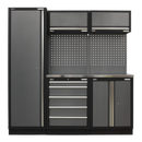 Modular Storage System Combo - Stainless Steel Worktop | Pipe Manufacturers Ltd..
