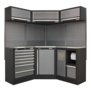 Modular Storage System Combo - Stainless Steel Worktop | Pipe Manufacturers Ltd..