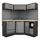 Modular Storage System Combo - Pressed Wood Worktop | Pipe Manufacturers Ltd..