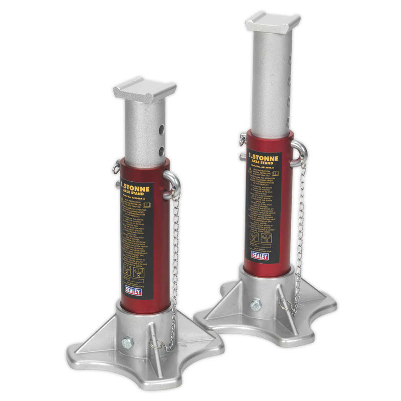 Axle Stands (Pair) 1.5tonne Capacity per Stand Aluminium | Pipe Manufacturers Ltd..