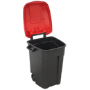 Refuse/Wheelie Bin 100L - Red | Pipe Manufacturers Ltd..