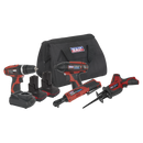 CP1200 Series 4 x 12V Cordless Power Tool Combo Kit | Pipe Manufacturers Ltd..