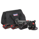 Brushless Angle Grinder Kit 20V - 2 Batteries | Pipe Manufacturers Ltd..