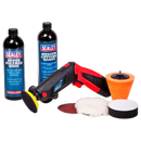 Cordless Mini Sander/Polisher Kit 75mm 12V Li-ion with Compound & Polish | Pipe Manufacturers Ltd..