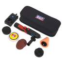 Cordless Mini Sander/Polisher Kit ¯75mm 12V Lithium-ion | Pipe Manufacturers Ltd..