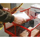 Platform Truck with Sides Pneumatic Tyres 450kg Capacity | Pipe Manufacturers Ltd..