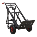 Heavy-Duty 3-in-1 Sack Truck with PU Tyres 300kg Capacity | Pipe Manufacturers Ltd..