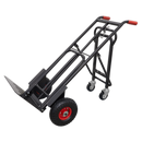 Heavy-Duty 3-in-1 Sack Truck with PU Tyres 300kg Capacity | Pipe Manufacturers Ltd..