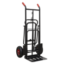 Heavy-Duty 3-in-1 Sack Truck with PU Tyres 300kg Capacity | Pipe Manufacturers Ltd..