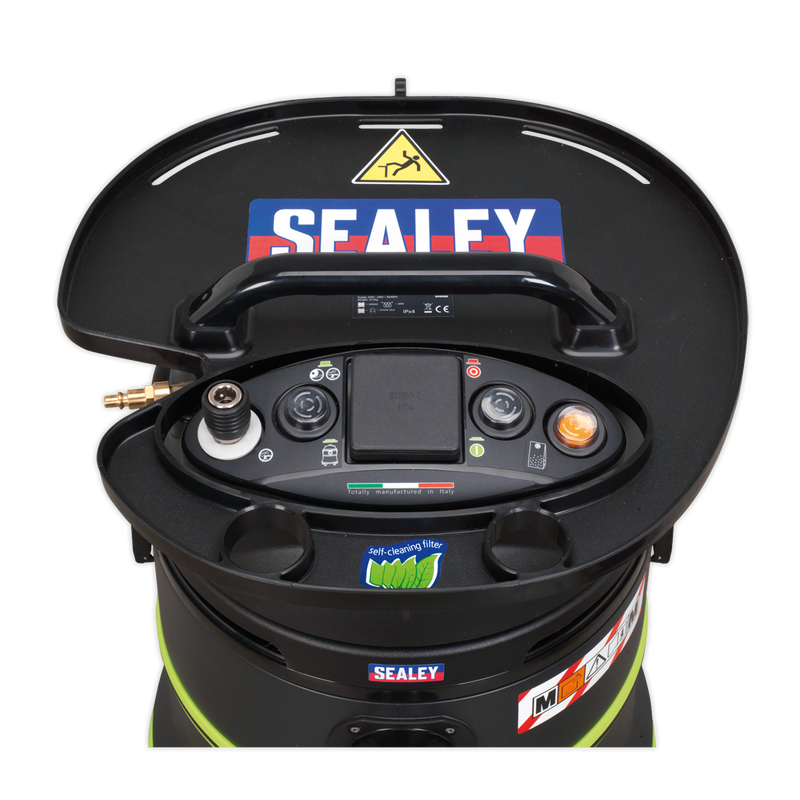 Vacuum Cleaner Industrial Dust-Free Wet/Dry 35L 1000W/230V Plastic Drum Class M Self-Clean Filter | Pipe Manufacturers Ltd..