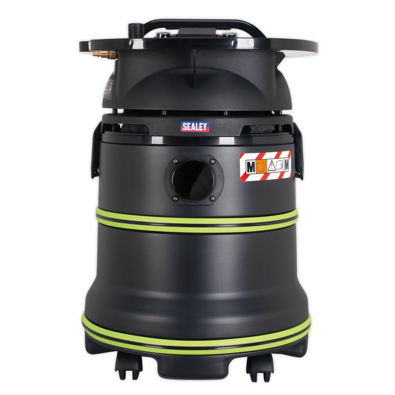 Vacuum Cleaner Industrial Dust-Free Wet/Dry 35L 1000W/230V Plastic Drum Class M Self-Clean Filter | Pipe Manufacturers Ltd..