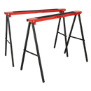 Fold Down Trestles Pair 100kg Capacity per Trestle | Pipe Manufacturers Ltd..